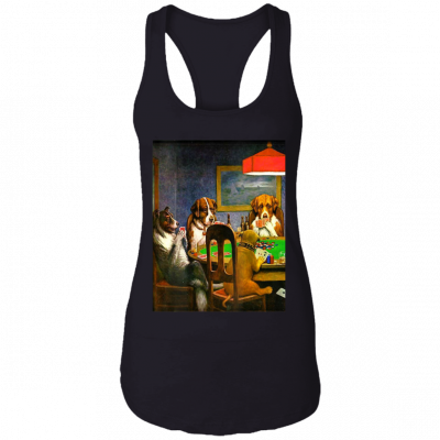 A Friend In Need (dogs Playing Poker)- Ladies Racerback Tank
